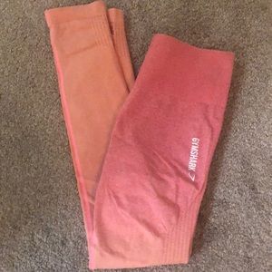 Gymshark seamless pink/orange seamless ombre